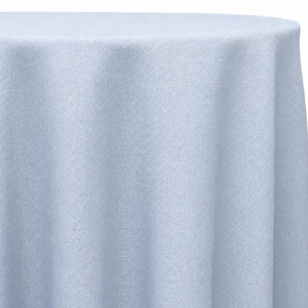 Rustic Linen Table Linen in Lt Blue