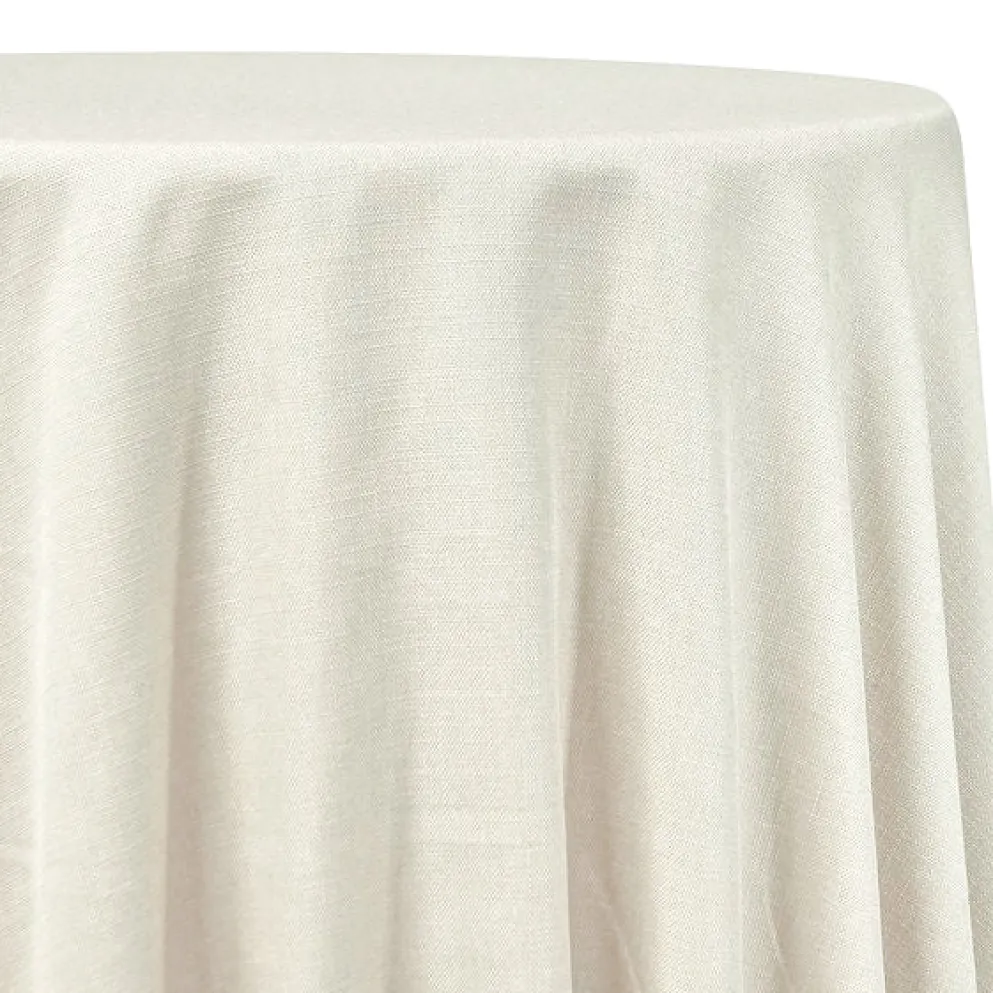 Rustic Linen Table Linen in Off White