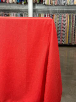 Rustic Linen Table Linen in Red