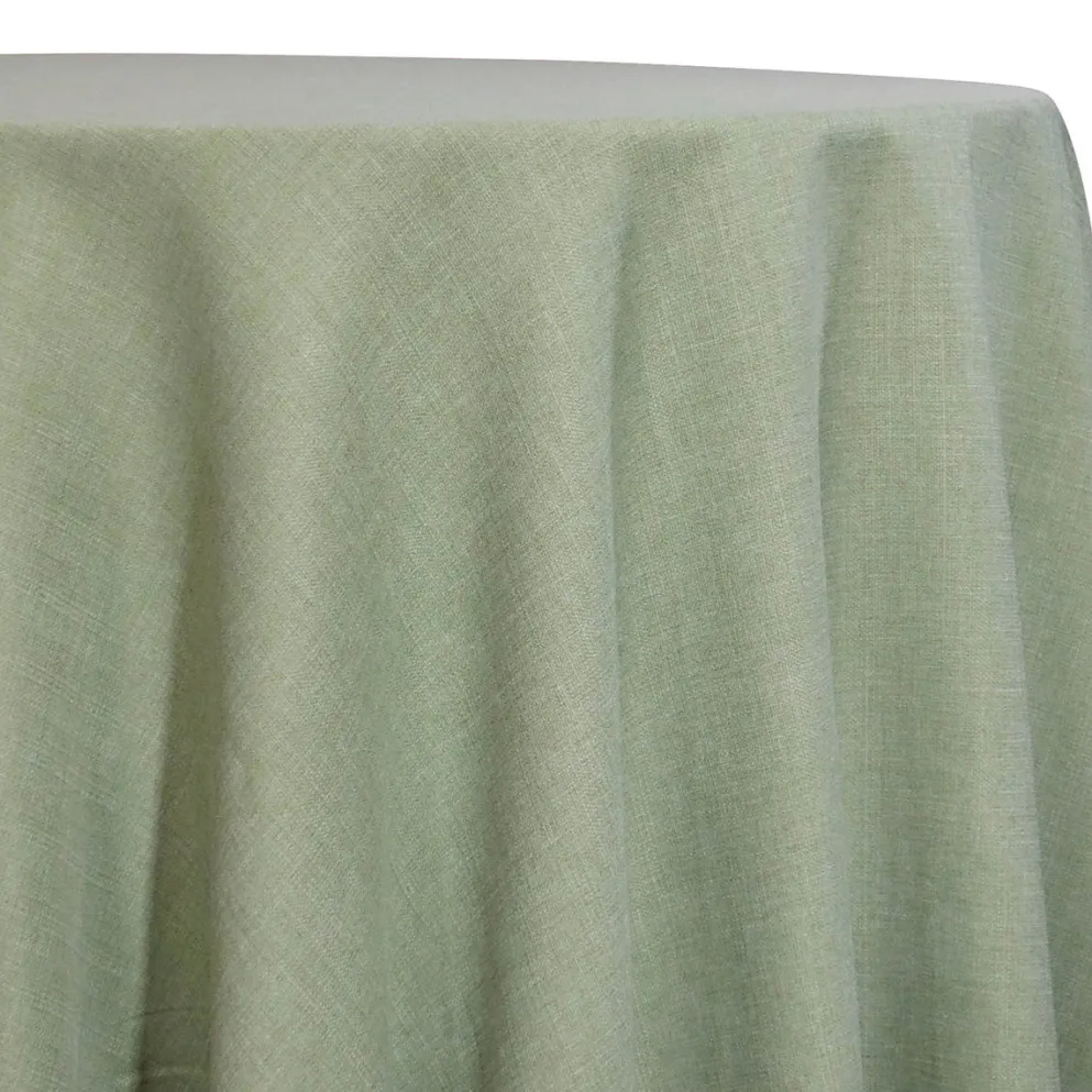 Rustic Linen Table Linen in Sage