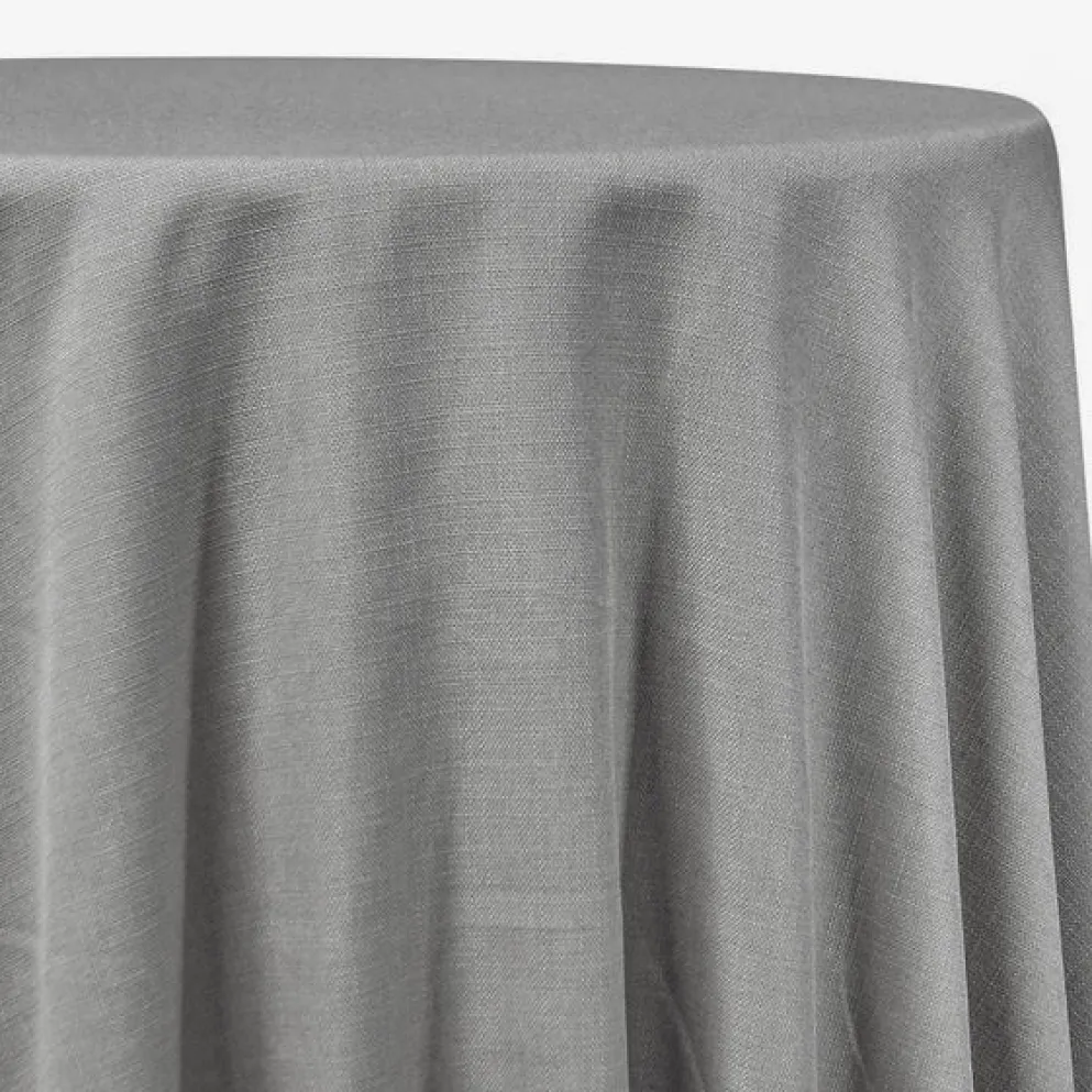 Rustic Linen Table Linen in Silver