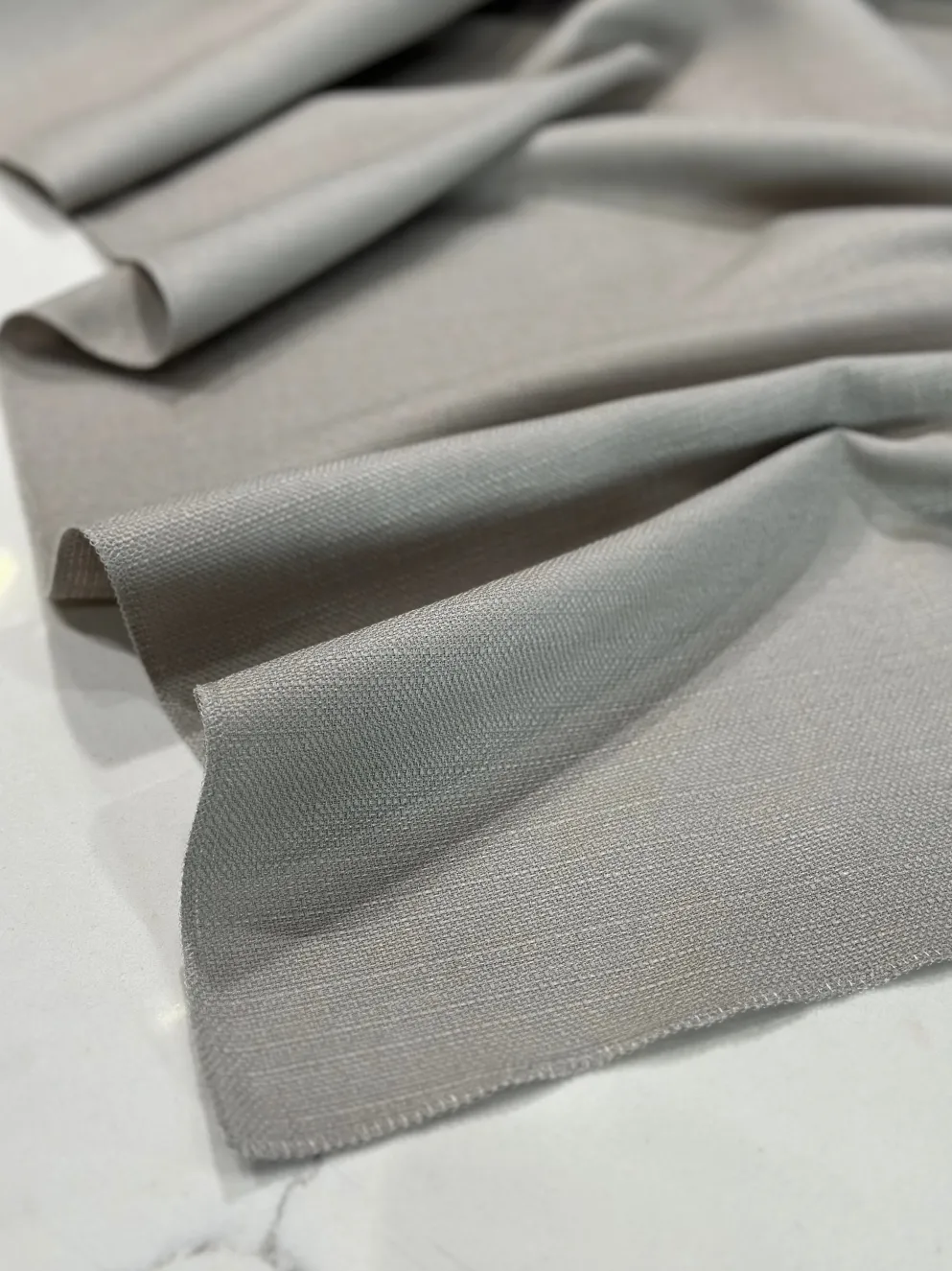Rustic Linen Table Linen in Silver