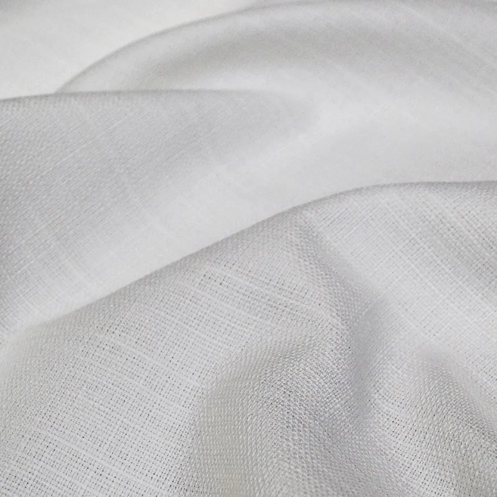 Rustic Linen Table Linen in White