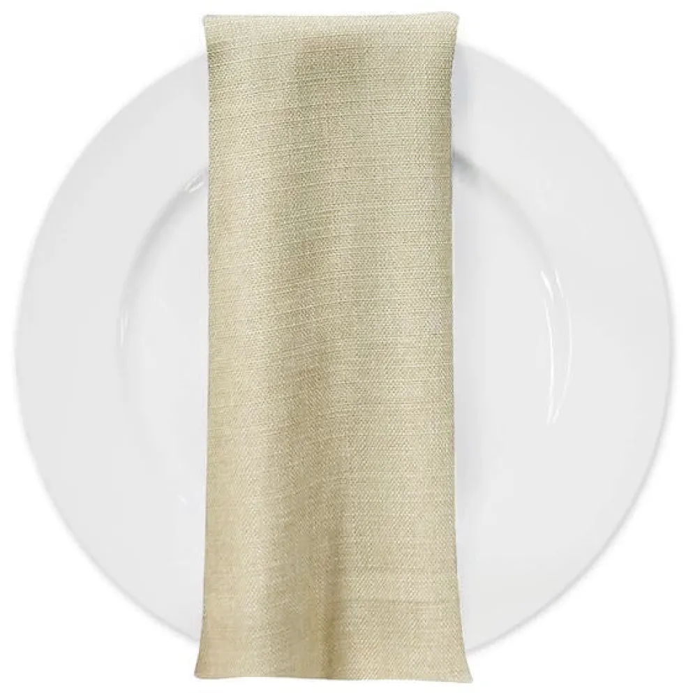 Rustic Linen Table Napkin in Ivory