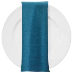 Rustic Linen Table Napkin in Teal