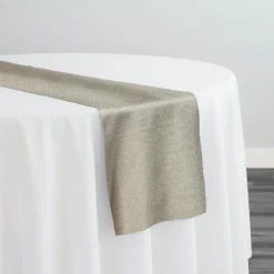 Rustic Linen Table Runner in Wheat