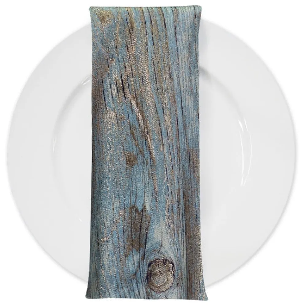 Sahara Jacquard Table Napkin in Turquoise