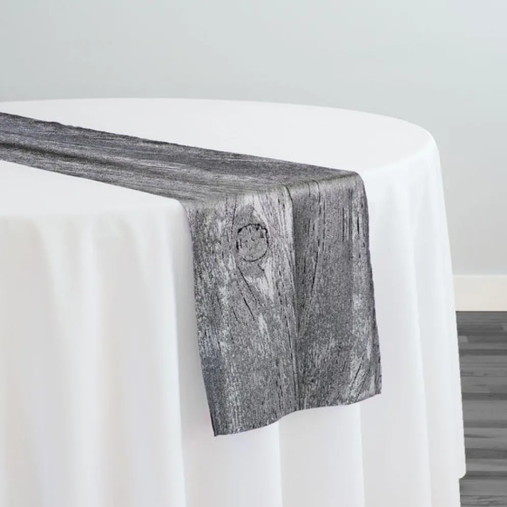 Sahara Jacquard Table Runner in Silver