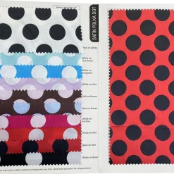 Satin Polka Dot Table Napkin in Black and White