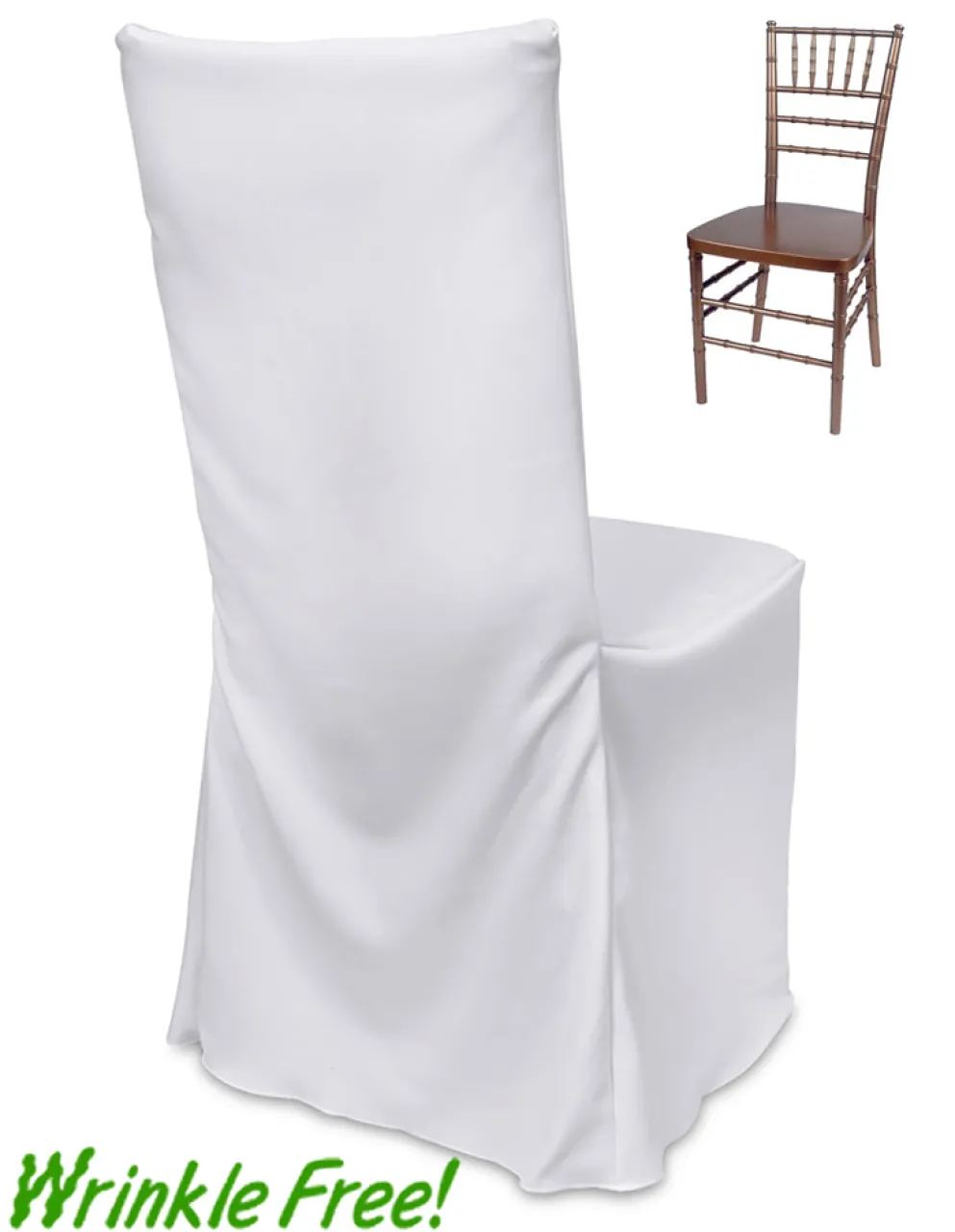 Scuba (Wrinkle-Free) Chivari Chair Cover - Premium Quality