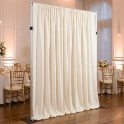 Scuba (Wrinkle-Free) Drapery Panel in Ivory