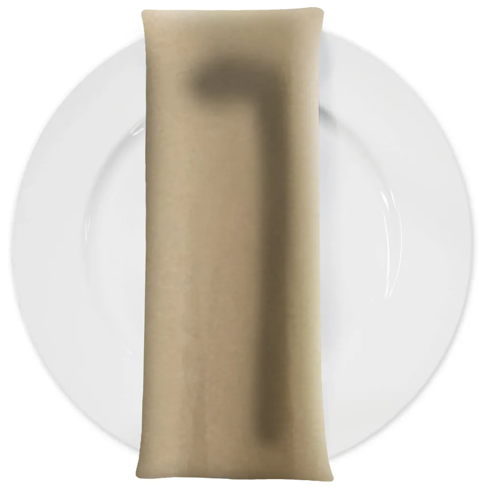 Scuba (Wrinkle-Free) Table Napkin in Taupe 1189