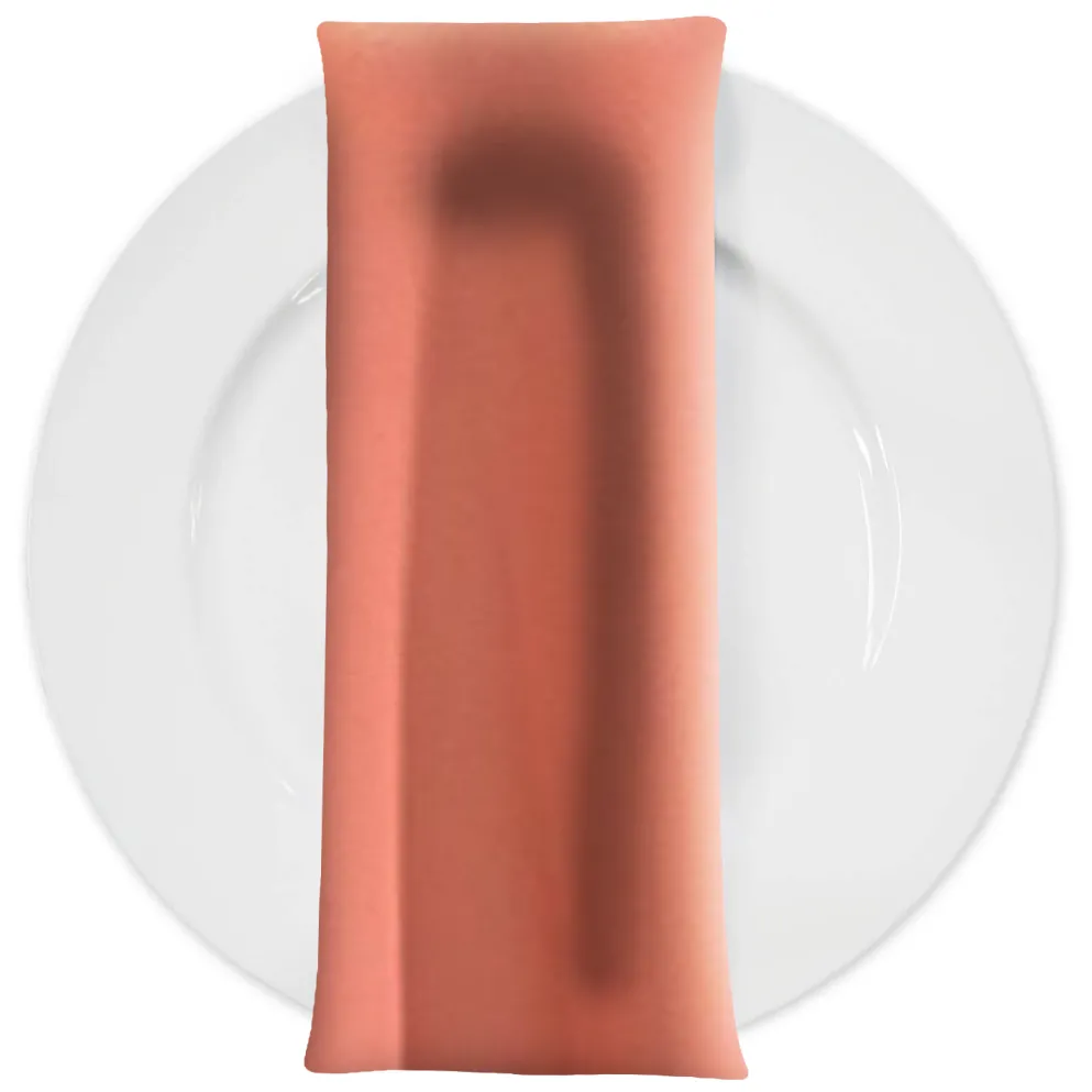 Scuba (Wrinkle-Free) Table Napkin in Coral 1202