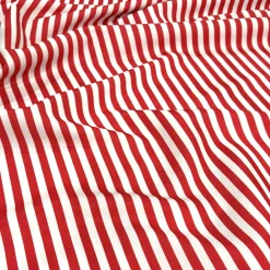 Seersucker (Poly Print) Table Linen in Red