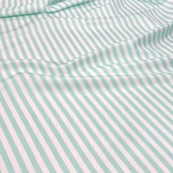 Seersucker (Poly Print) Table Linen in Teal Green