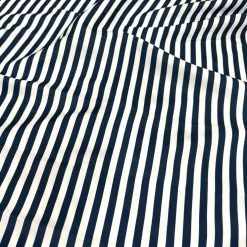 Seersucker (Poly Print) Table Linen in Navy