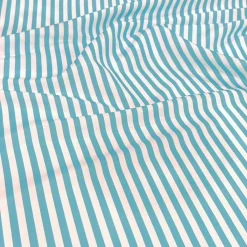 Seersucker (Poly Print) Table Linen in Turquoise
