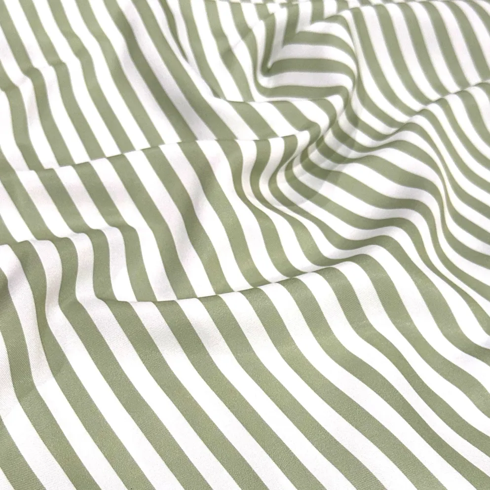 Seersucker (Poly Print) Table Linen in Sage