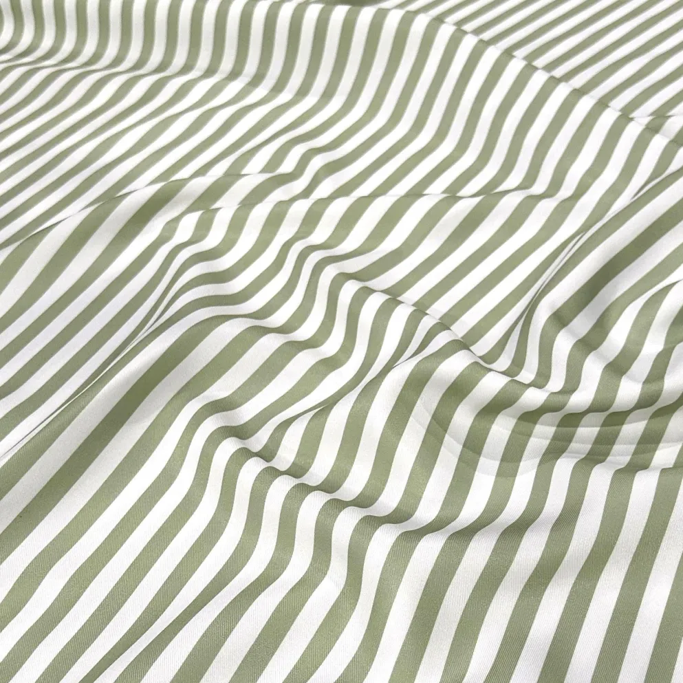 Seersucker (Poly Print) Table Linen in Sage