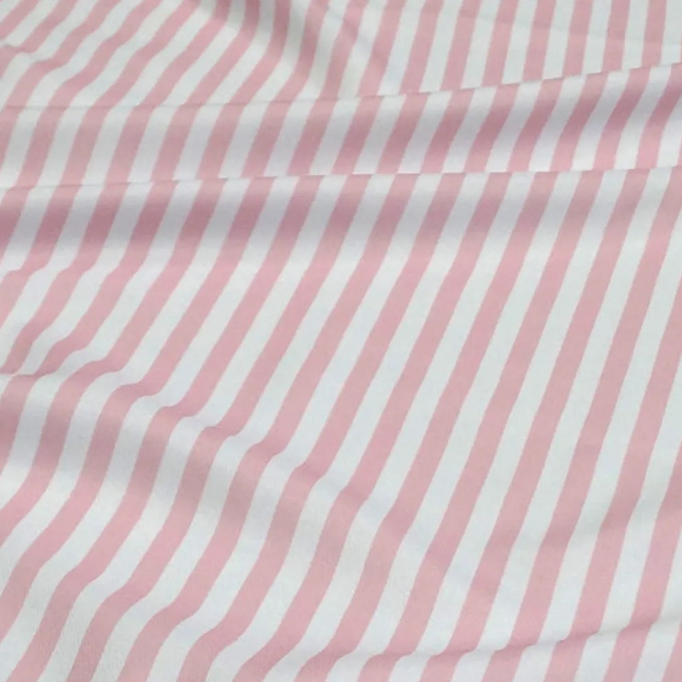 Seersucker (Poly Print) Table Linen in Pink