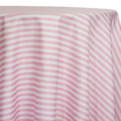 Seersucker (Poly Print) Table Linen in Pink