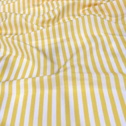 Seersucker (Poly Print) Table Linen in Yellow