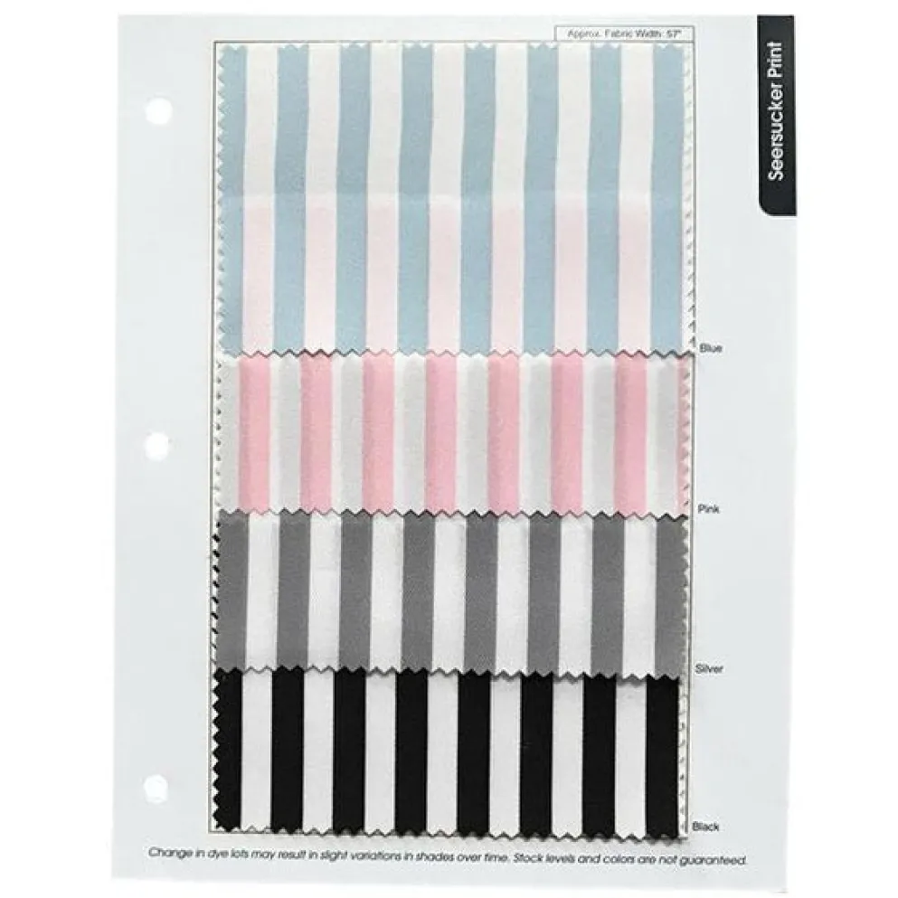 Seersucker (Poly Print) Table Napkin in Silver