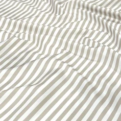 Seersucker (Poly Print) Table Napkin in Taupe