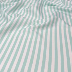 Seersucker (Poly Print) Table Runner in Teal Green