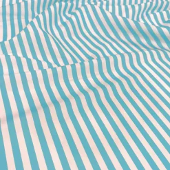 Seersucker (Poly Print) Table Runner in Turquoise