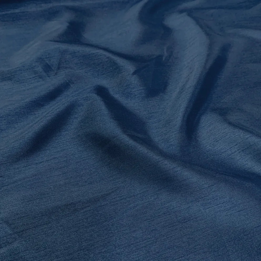 Shantung Satin (Reversible) Table Linen in Teal