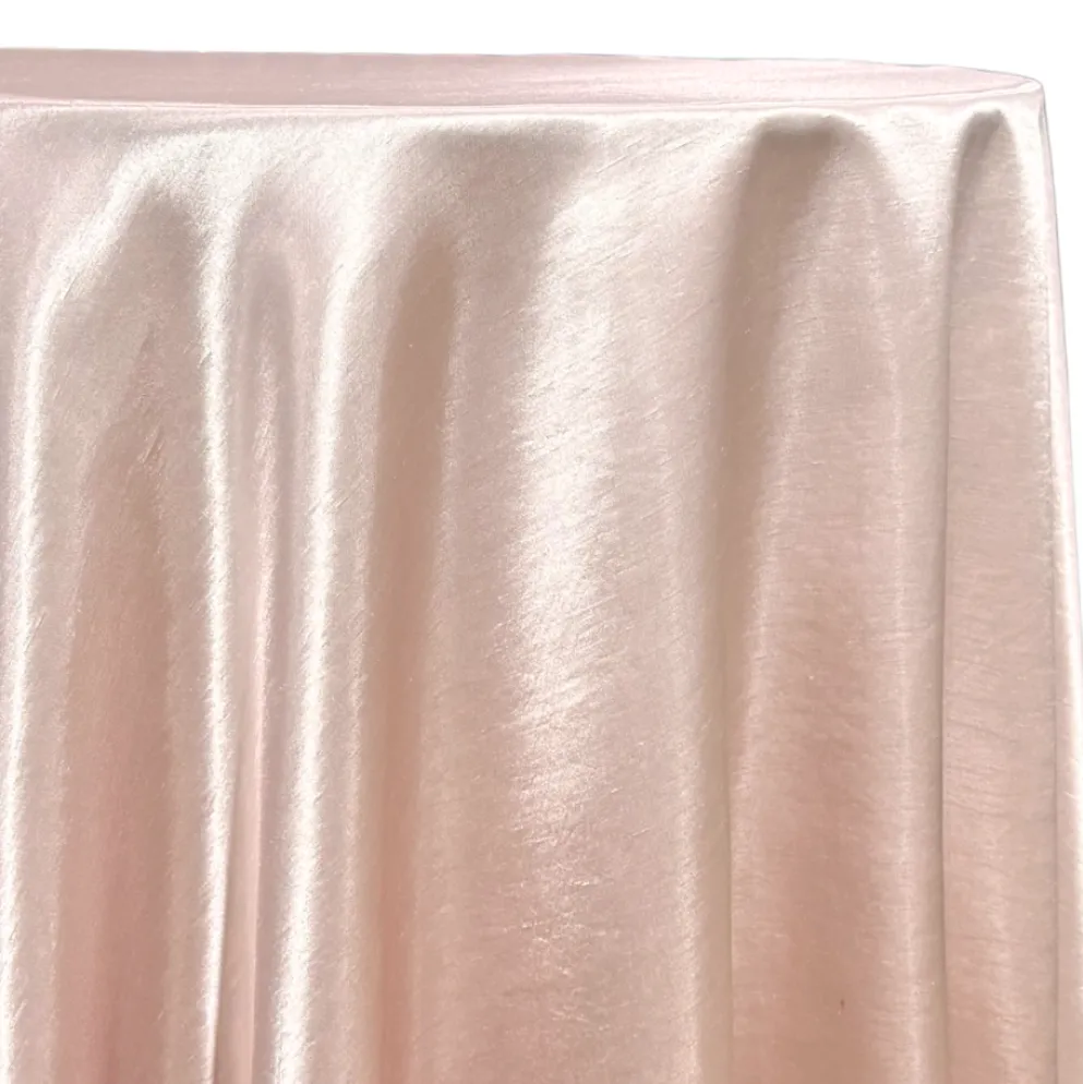 Shantung Satin (Reversible) Table Linen in Blush