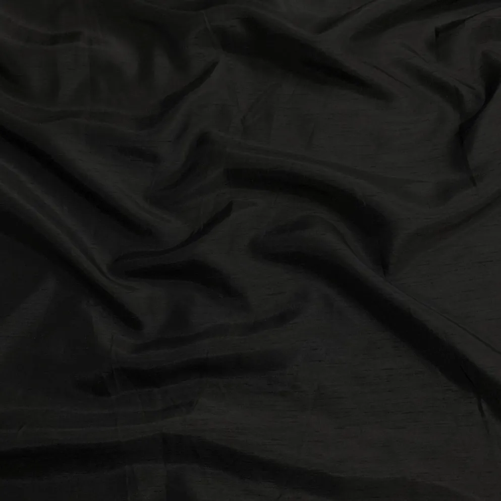 Shantung Satin (Reversible) Table Runner in Black