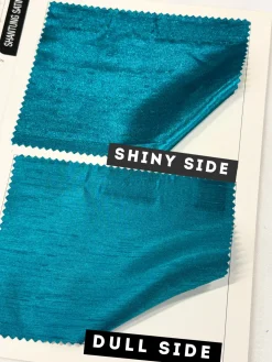Shantung Satin (Reversible) Table Runner in Baby Blue