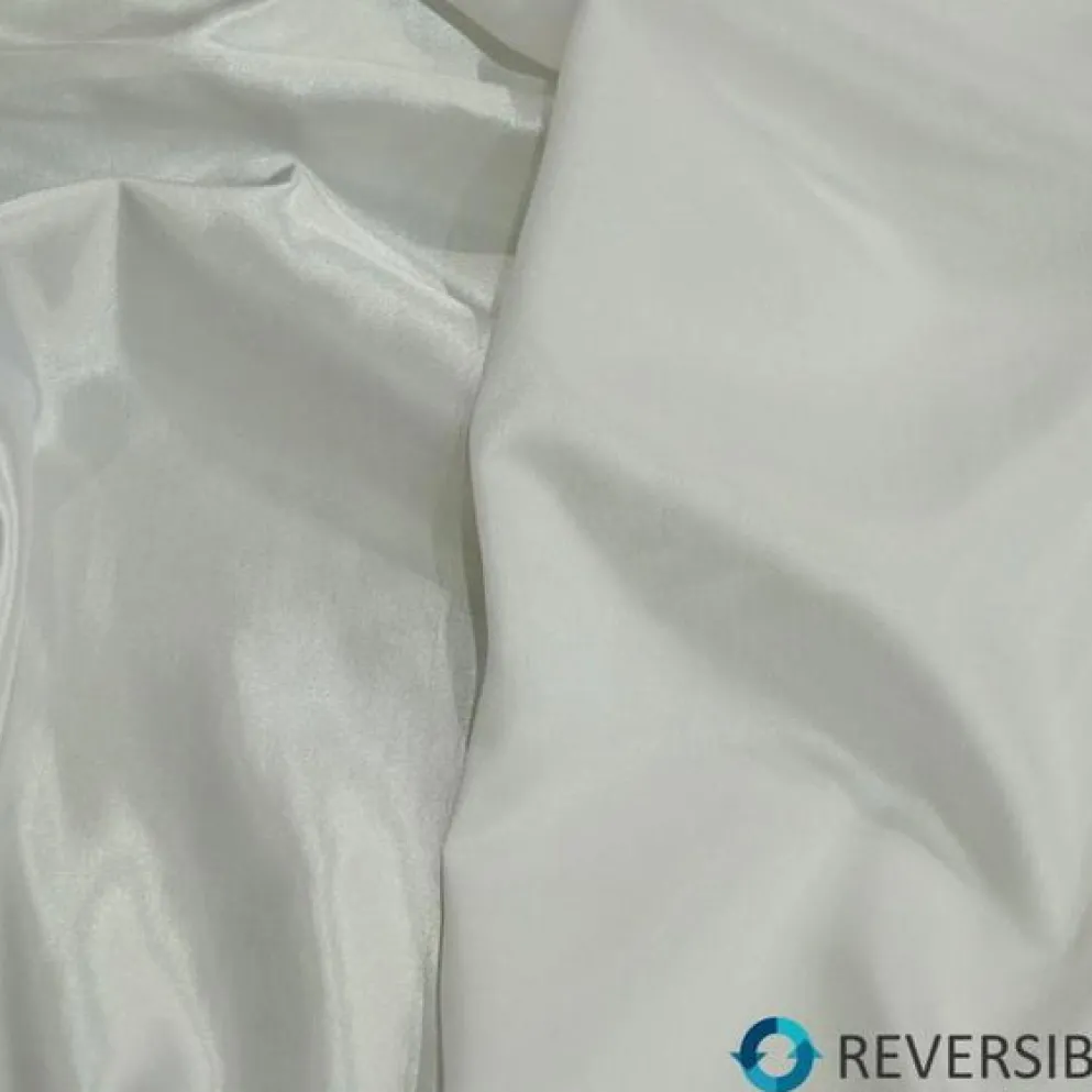 Shantung Satin (Reversible) Table Runner in White