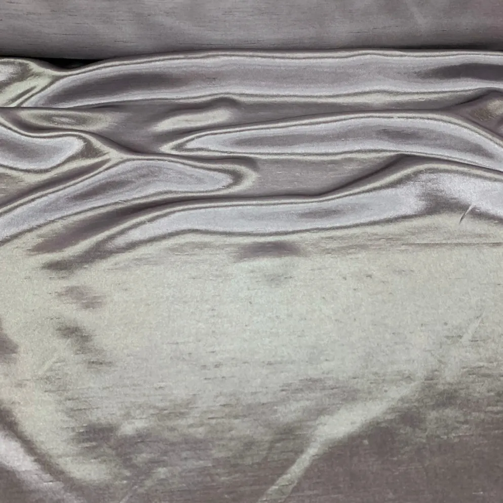 Shantung Satin (Reversible) Table Runner in Silver