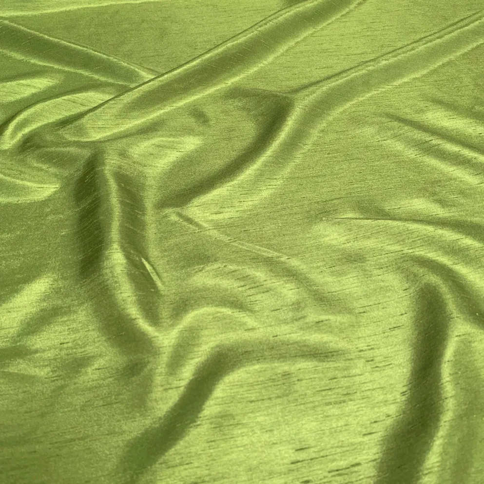 Shantung Satin (Reversible) Table Runner in Lime