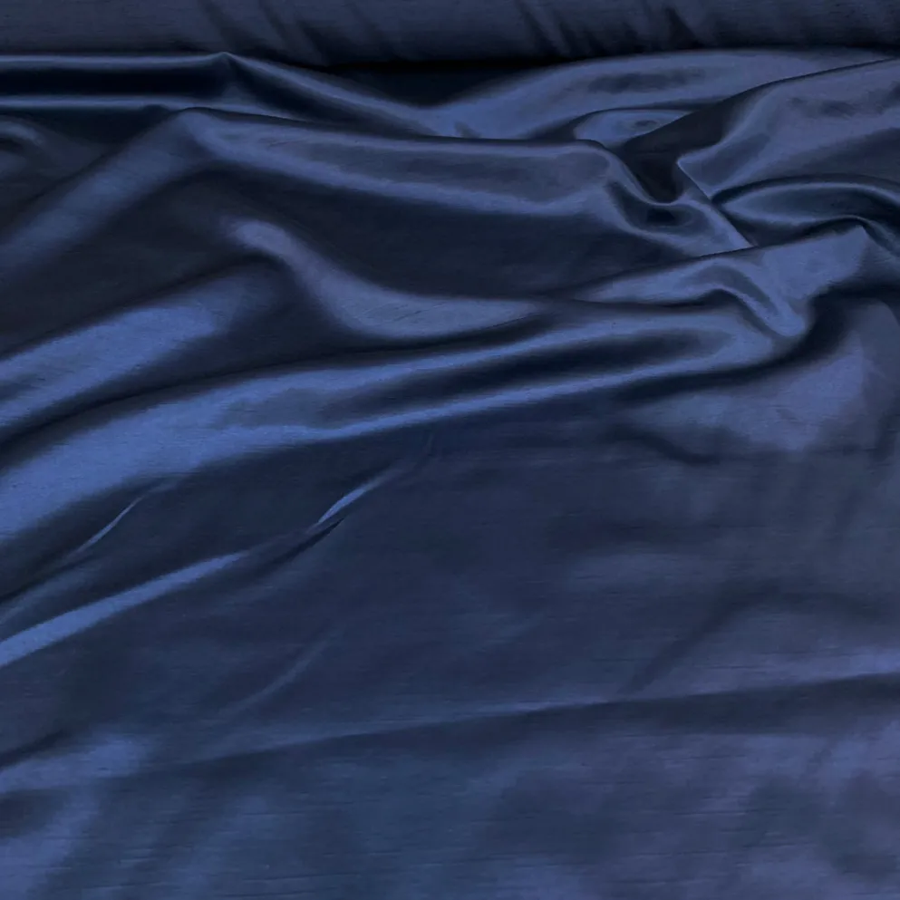 Shantung Satin (Reversible) Table Linen in DK Navy
