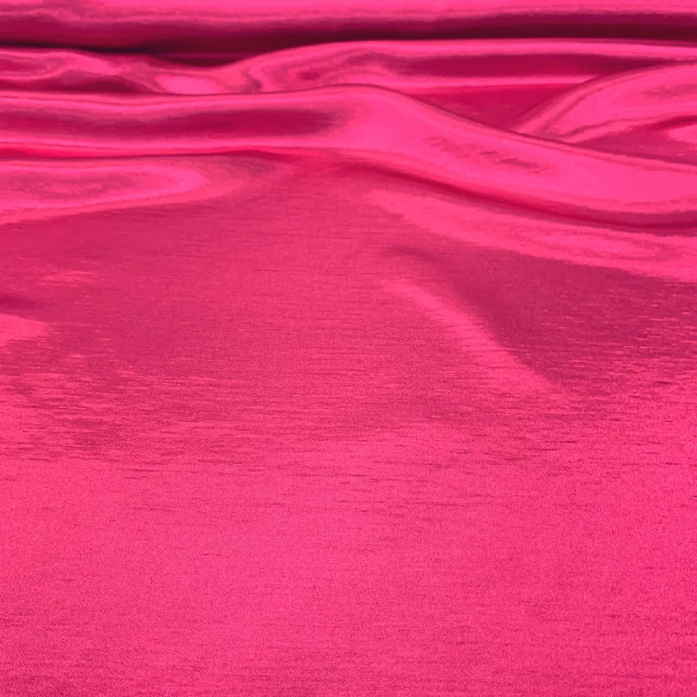 Shantung Satin (Reversible) Table Linen in Fuchsia