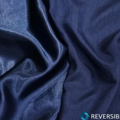 Shantung Satin (Reversible) Table Napkin in Navy