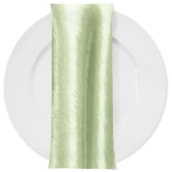 Shantung Satin (Reversible) Table Napkin in Mint