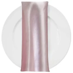 Shantung Satin (Reversible) Table Napkin in Pink