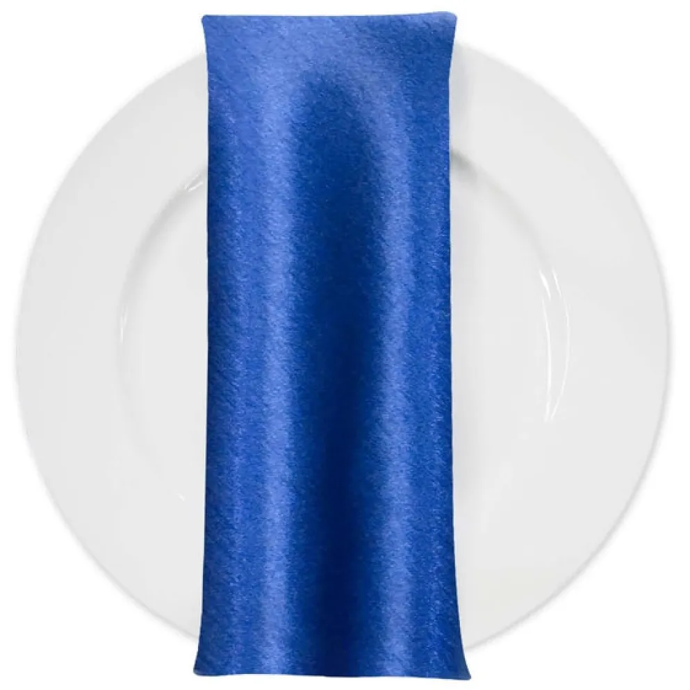 Shantung Satin (Reversible) Table Napkin in Teal
