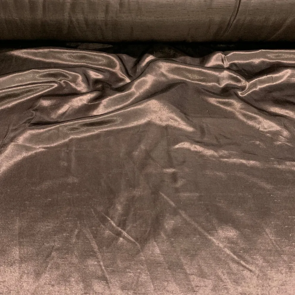 Shantung Satin (Reversible) Table Napkin in Brown