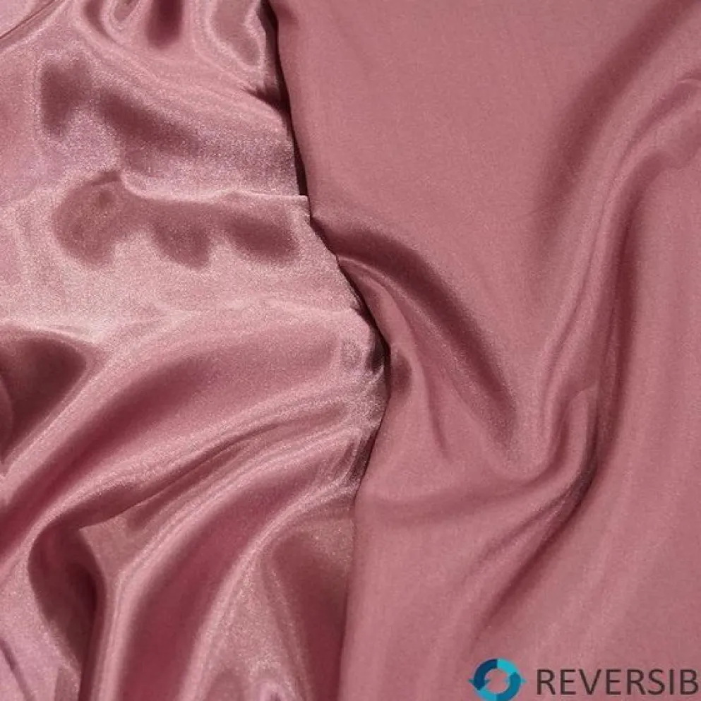 Shantung Satin (Reversible) Table Linen in Mauve