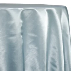 Shantung Satin (Reversible) Table Linen in Baby Blue