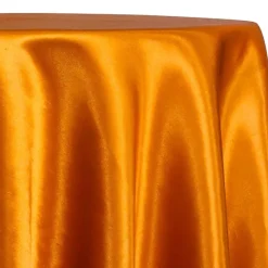 Shantung Satin (Reversible) Table Linen in Rust