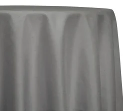 Shantung Satin (Reversible) Table Linen in Charcoal