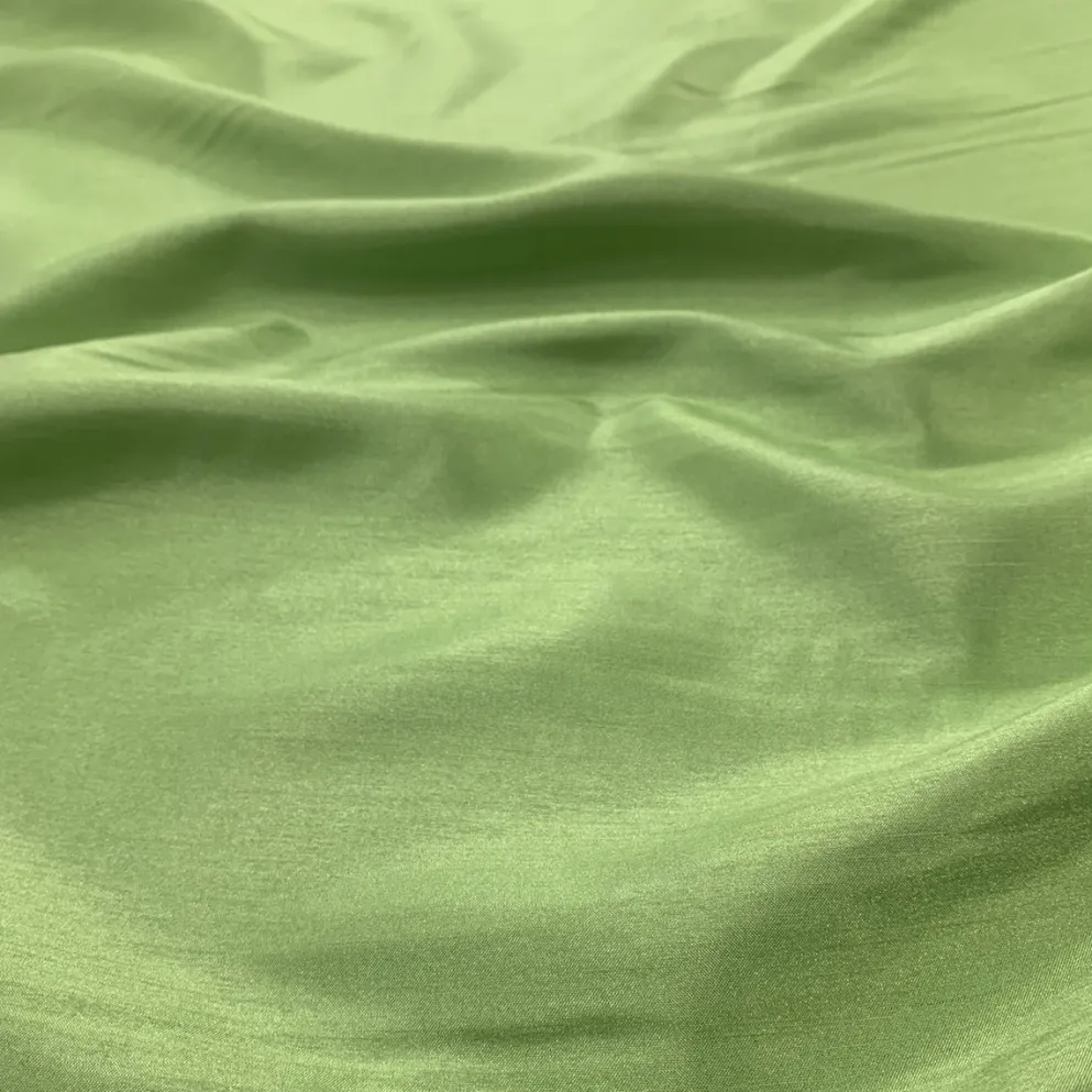 Shantung Satin (Reversible) Table Linen in Mint