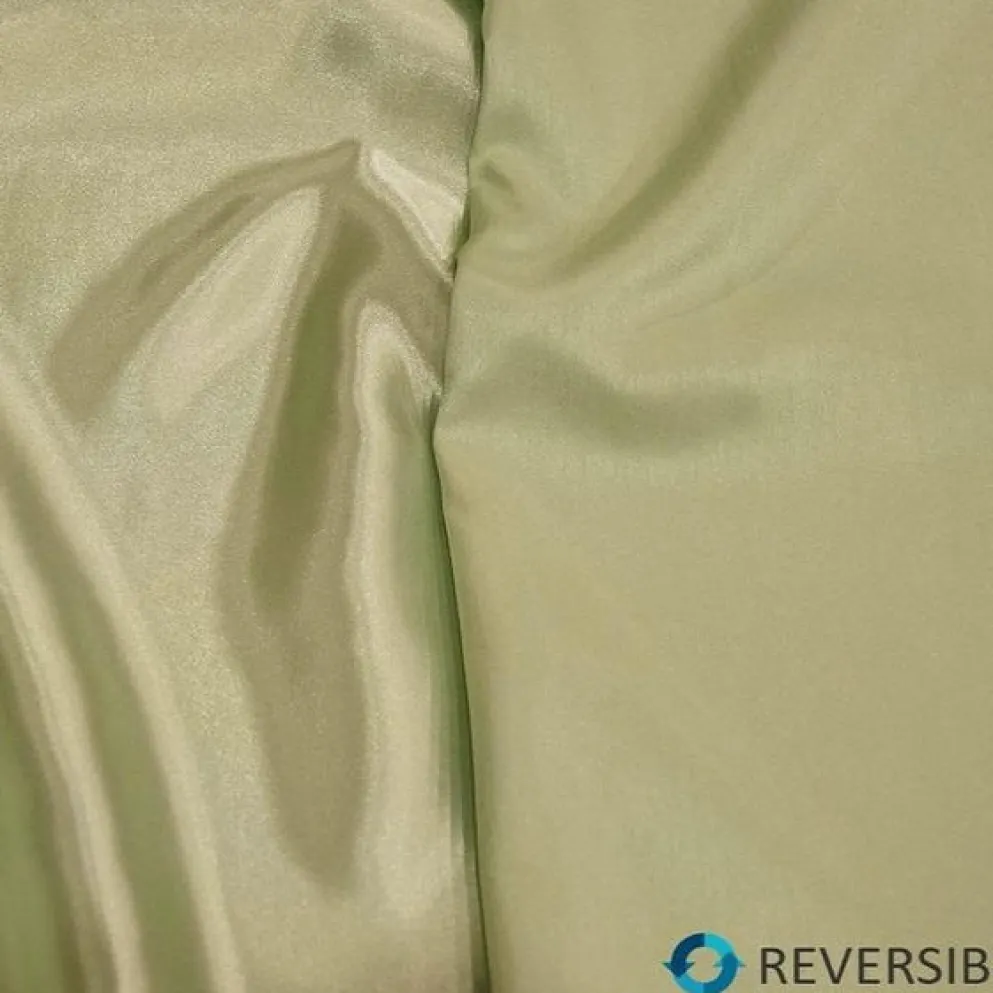 Shantung Satin (Reversible) Table Linen in Mint